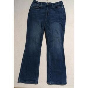 Judy Blue Jeans Womens 14W Bootcut Mid Rise Stretch Blue Denim Pants JB88327